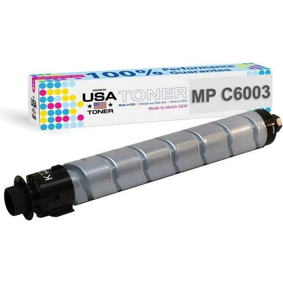MADE IN USA TONER Compatible Replacement for Ricoh MP C6003 MP C4503 MP C5503 MPC6004 841849 Black, 1 Cartridge