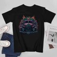 thumbnail image 3 of Car T-shirt Automobile unisex T-shirt Unisex tees Causal cotton Colourful print, 3 of 5