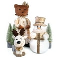thumbnail image 6 of STP Goods Teddy Bear Christmas Decoration 21.6” (55 cm) Bear Christmas Figurine Holiday Décor Xmas Standing Decoration Xmas Figure Doll Decoration, Gold and White, 6 of 6