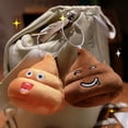 thumbnail image 3 of BAELLERT Poop Plush Keychain Cute Emoticon Poop Toy Cartoon Funny Backpack Hanging Decoration Soft Stuffed Bag Keyring Gift for Friends Family, 3 of 8