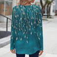 thumbnail image 4 of LEKWK Long Sleeve Shirts for Women V Neck Button Down Plaid Tops Dressy Casual Tunic Blouses Trendy Loose Fit T Shirt Going Out Outfits Streetwear, 4 of 7