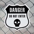 thumbnail image 5 of Danger Skull Symbol Do Not Enter 12 inch X 12 inch Shield-Shaped Rust-Free Aluminum Metal Sign Weather Resistant Made in the USA, 5 of 6