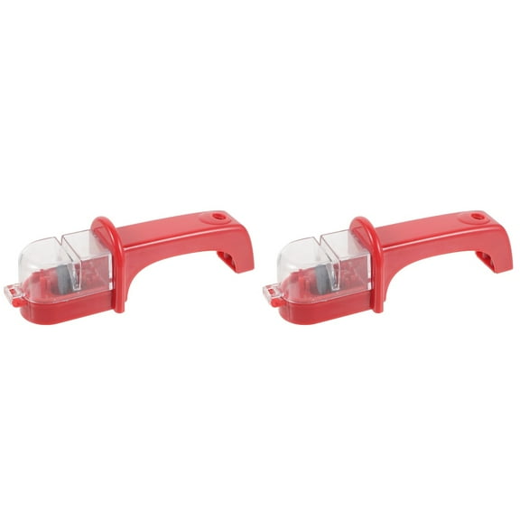 2 Count Knife Sharpener Flatware Scissors Desktop Cutter Chef Sharpening Tool Kitchen Countertop Cutlery