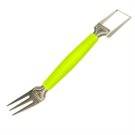 

2 In 1 Stainless Steel Watermelon Slicer Fork Portable Fruit Cutter Slicer Tool For Home Party Camping Kitchen Gadgets Watermelon Cutting