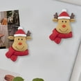 thumbnail image 5 of 2 Pieces Christmas Refrigerator Magnets, Fridge Magnetic Decor, Xmas Car Stickers, Holiday Season Decorative Magnets for Dishwasher Kitchen with Pattern Gnome Reindeer Snowman, 5 of 6