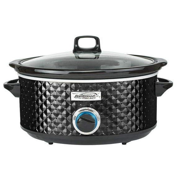 Brentwood Select 7 Quart Slow Cooker, Black