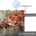 thumbnail image 5 of Hummingbird Curtain Valances Bird Flowers Branch Floral Nature Thermal Insulated Room Darkening Curtain for Dinning Room 54 by 18 in, 1 Panel, 5 of 6