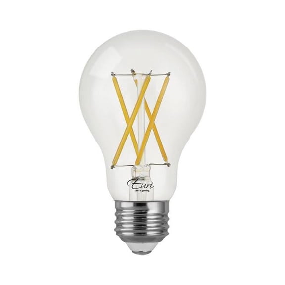 Euri Lighting VA19-3000cec 8.5 watt 3000K A19 CEC Compliant Dimmable LED Bulb