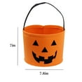 thumbnail image 4 of XINYU Halloween Trick or Treat Baskets，Halloween Fall Pumpkin Creative Buckets, Candy Tote Gift Bags for Kids Decorations Party Favors Supplies,Black, 4 of 5
