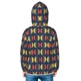 Kids Zip Up Hoodie for Boys Girls Toddler colorful abstract geometric