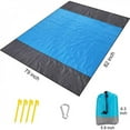 thumbnail image 1 of Promotion Clearance!Beach Blanket Sandproof  79 × 83 Inch Beach Mat for 4-7 Person  Compact Sand Free Mat  Quick Drying Waterproof Lightweight Durable Mat Travel  Camping  Hiking, 1 of 6