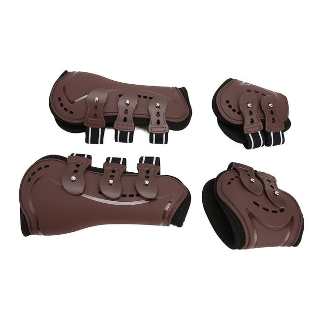 Horse Tendon Boots, Lightweight Adjustable Horse Front Hind Leg Boots For Jumping Show Riding Secure Leg Protection Horse Leg Guard Shock Absorption Protective