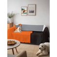 thumbnail image 6 of Burnt Orange Black Grey Sofa Covers for 2-3 Cushion Couch L-Shaped Sectional, Modern Irregular Geometric Abstract Washable Sofa Covers Slipcover for Living Room, Couch Cover Blanket 71"x134", 6 of 9