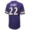thumbnail image 3 of Men's Majestic Threads Derrick Henry Purple Baltimore Ravens Name & Number Oversized T-Shirt, 3 of 3