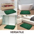 thumbnail image 2 of 1pc Green Leaf Pattern Absorbent Non-Slip Bathroom Thickened Flannel Rug Decor,Soft,Quick Drying,Suitable For Indoor/outdoor Use,Bathrooms,Bedrooms,Kitchens,Terrace,Laundry Rooms,16"x24", 2 of 9