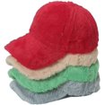 thumbnail image 5 of LinYooLi Plush Baseball Cap for Women Faux Rabbit Fur Sports Hat Warm Fluffy Winter Hat 2022, 5 of 5