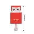 thumbnail image 4 of Wweixi Durable Hanger Rack With Smooth Line And Round No Damage To Wall ABS Hook For Clothes Cat Hook Green, 4 of 6