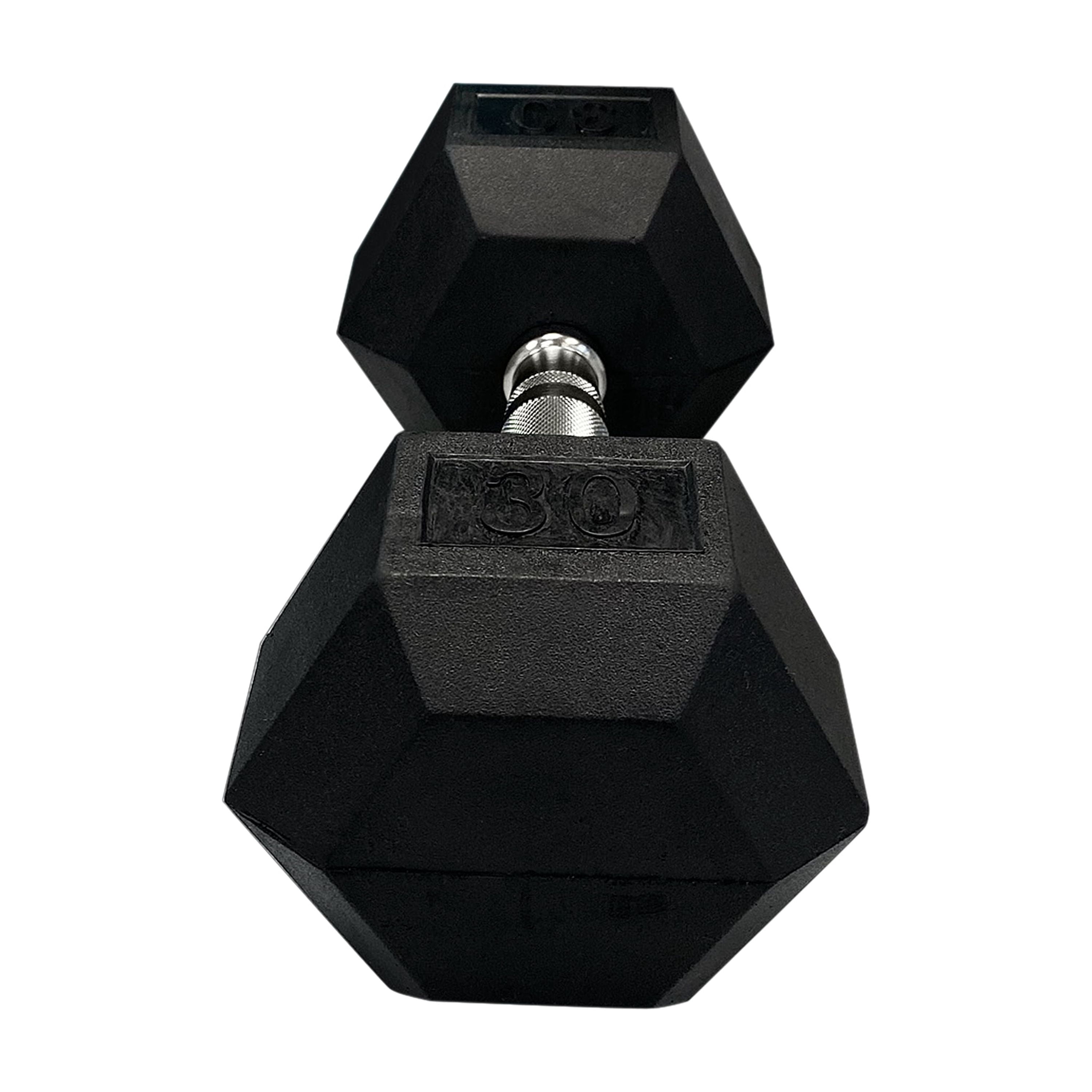 Gymenist, 45lb Rubber Hex Dumbbell, Single