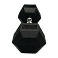 thumbnail image 3 of Gymenist, 15lb Rubber Hex Dumbbell, Single, 3 of 5