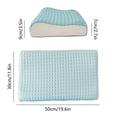 thumbnail image 3 of Largo 19,69 Ancho 18,81 pulgadas Funda de almohada Cool Down Látex de seda de hielo y jacquards de diamantes Funda de almohada de espuma viscoelástica de poliéster Funda de almohada de poliéster, 3 of 6