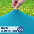 thumbnail image 2 of Mantel Moosfor Spandex, paquete de 2, para mesas rectangulares de 5 pies, color verde azulado, 2 of 9