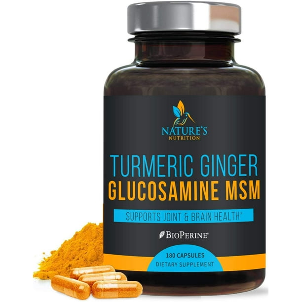 Turmeric Curcumin with Ginger Glucosamine & MSM, AntiInflammatory