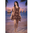 thumbnail image 5 of Women’s Short Viscose Kaftan – Bohemian Print | Lightweight, Stylish, Beachwear & Loungewear Cover Up | Free Size, 5 of 7