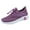 Purple, variant on WEAIXIMIUNG Black Sneakers for Women Size 11 Fashion Autumn Women Sports Flat Non On Elastic Band Mesh Breathable Comfortable Solid Color Casual Style