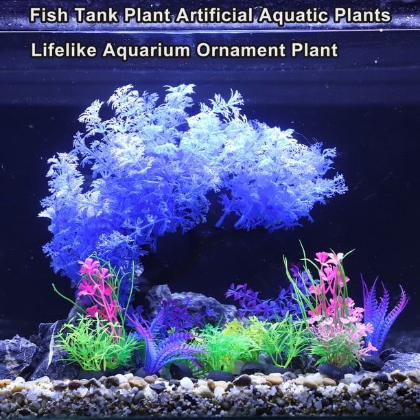 Pack De 5 Decoraciones Flotantes De Barco Para Acuario | Plástico Azul | Artificiales Y De Rápido Envío