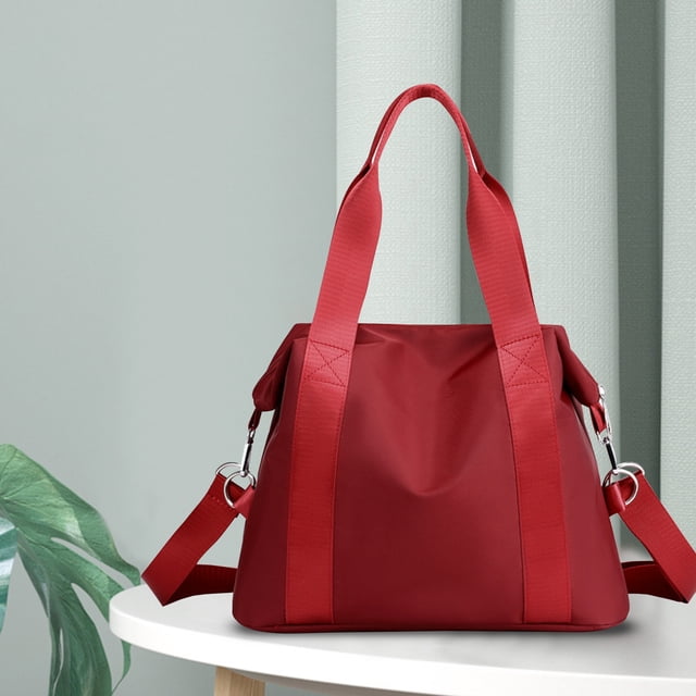 Xihbxyly Bolso Bandolera de Gran Capacidad, Nailon Impermeable, Múltiples Bolsillos Interiores, Ideal para Viajes, Fitness y Compras, Práctico Bolso de Hombro, Tamaño 34 X 30 X 14 Cm.