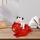 thumbnail image 2 of Hucha pequeña con forma de cerdito, regalo de cumpleaños, juguete infantil con forma de animal, caja para guardar cosas chica roja, 2 of 9