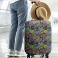 thumbnail image 2 of Colorful Games Graffiti Black Pattern Luggage Cover Fashion Suitcase Cover Baggage Covers Fit 25-28 Inch Luggage (Go Travel), 2 of 5