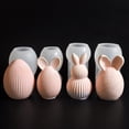 thumbnail image 4 of Easter Egg Bny Sile Candle Mold DIY Handmade Ear Resin Plaster Rabbit, 4 of 5