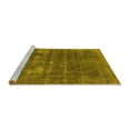 thumbnail image 2 of Ahgly Company Machine Washable Indoor Round Oriental Yellow Industrial Area Rugs, 7' Round, 2 of 4