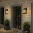 thumbnail image 2 of cadeninc Outdoor Wall Lantern Sconce Porch Light With Clear Glass(2-Pack) Brown Brown, 2 of 5