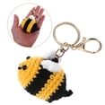 thumbnail image 1 of IDEANATEGRATE Colgante Llavero Abeja Hecho A Mano De Crochet Multicolor Para Y Auto, 1 of 7