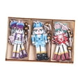 thumbnail image 4 of 9 piezas de cascanueces de madera para árbol de Navidad, soldados, figuras decorativas colgantes, cascanueces Estilo A, 4 of 9