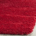 thumbnail image 4 of SAFAVIEH Milan Harlow Solid Plush Shag Runner Rug, Red, 2' x 6', 4 of 13