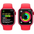thumbnail image 4 of Restored Apple Watch Series 9 41mm GPS + Cellular - Unlocked - Red Aluminum Case with Red Sport Band - M/L (Refurbished), 4 of 5