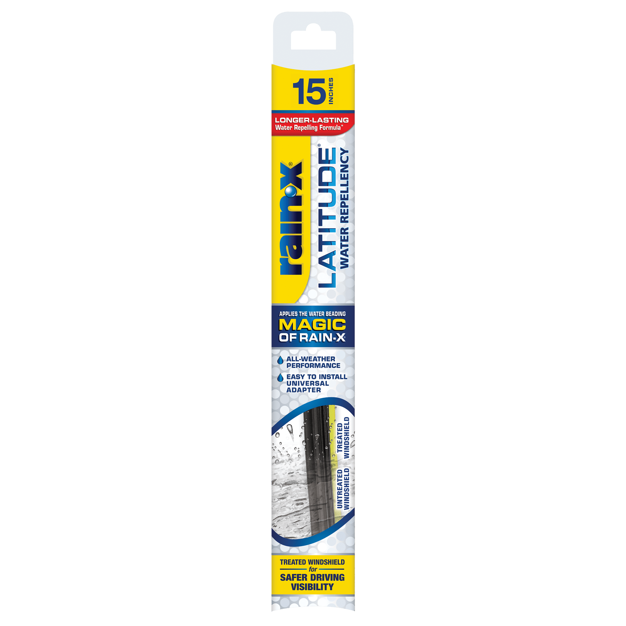 Rain-X Latitude Water Repellency 15" 2-in-1 Windshield Wiper Blade