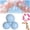 3 Balls*light Blue, variant on Reusable Inflatable Balloon Garland Arch Kit, Reusable PVC Balloon Garlands, 3/7 Pcs Linked Pvc Balloons with Elastic Bands, Party Decoration for Birthdays, Weddings & Celebration (3 Balls*Purple)
