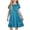 Light Blue, variant on THDHVS Girls Summer Dress,Girls Solid Puff Short Sleeve Ruffle Hem Dress Round Neck Casual Sleepwear Summer,Dresses for Girls 4-5 Years
