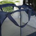 thumbnail image 5 of Reinforced Handles Laundry Hamper With Breathable Mesh Material, Foldable Design Ensures Space Saving And Convenience In Navy Blue, Steel Wire Support Adds Durability, 5 of 5