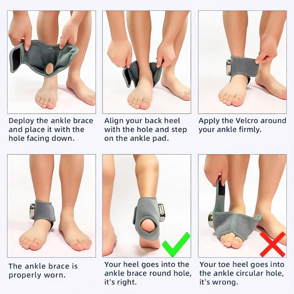 Revitalizing Foot Triple Massager with Heat Function for Pain Relief - Three Adjustable Heat and Massage Levels, Smart Timer, Touchscreen, Compact and Portable, Suitable for All Ages. Ankle Massager.