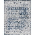 thumbnail image 3 of SAFAVIEH Odyssey Edmond Damask Polyester Area Rug, Grey/Navy, 6'7" x 6'7" Square, 3 of 3