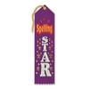 Pack of 6 Purple "Spelling Star" School Award Ribbon Bookmarks 8"