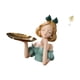 thumbnail image 5 of Bandeja para llaves con forma de princesa, figura de niña de resina, plato para dulces, escultura de hoja, adorno de metal para organizar llaves, joya, 5 of 8