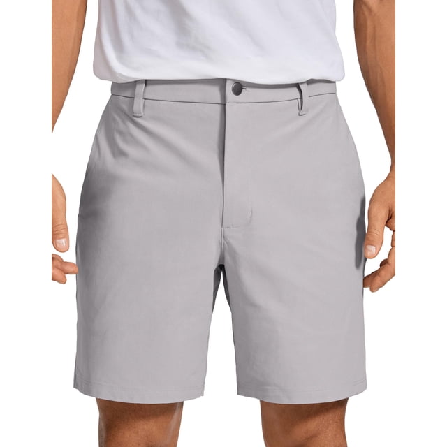 Shorts CRZ YOGA para Hombre para Golf 7" Stretch Livianos Gris