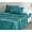 Teal, variant on Chezmoi Collection Extra Soft Bed Sheets Set, Double Brushed Microfiber 14-Inches Deep Pockets, 4-Piece Sheet Set, California King, Teal