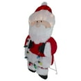 thumbnail image 3 of Northlight 32-Inch Lighted Chenille Santa with Lights Outdoor Christmas Decoration, 3 of 5